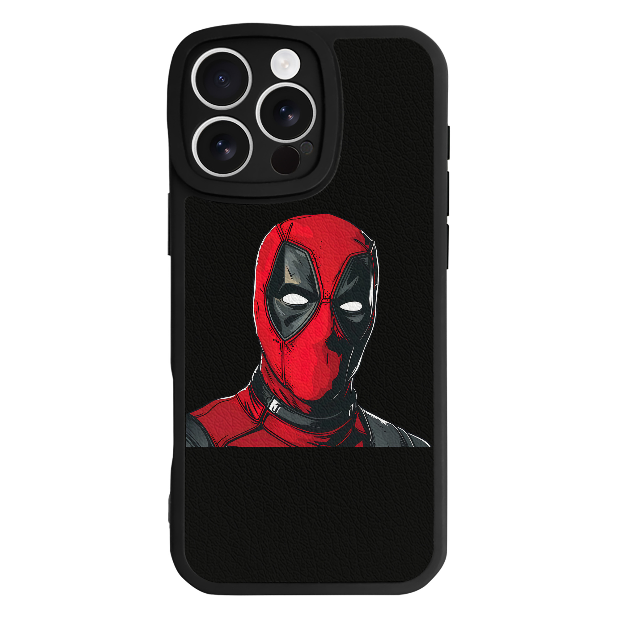 （画像用） Deadpool デッドプール 【iPhone 16シリーズ対応】シリコンスマホケース（レザー調） 材質：シリコン